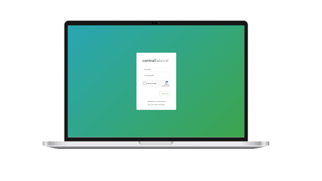 Login ordenador software control horario