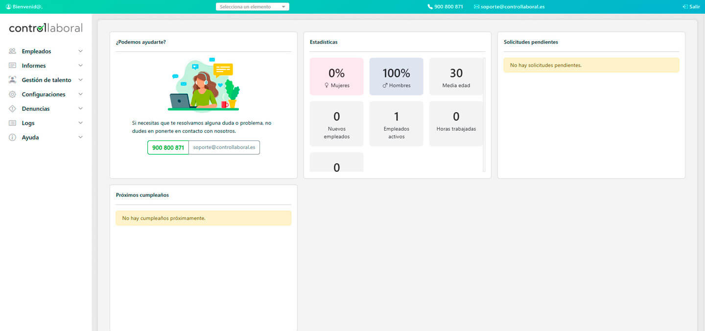 Entorno trabajo app registro jornada laboral