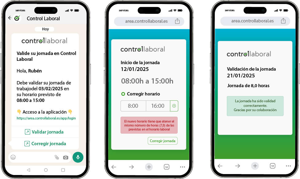 jornada whatsapp centro ayuda controllaboral moviles con pasos validacion jornada whatsapp